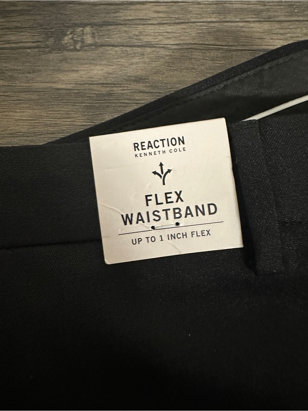 NWT Kenneth Cole Men’s Black Skinny Fit Dress Pants 34x32 Flex Waist - Picture 4 of 6